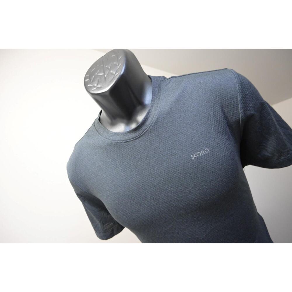 Skora Gym Shirt Short Sleeve Wicking Athletic Tee Dark Gray‎ Mens Sz Small